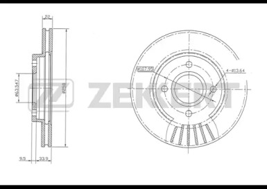 Купить запчасть ZEKKERT - BS5222 Диск торм. перед. BS-5222