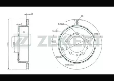 Купить запчасть ZEKKERT - BS5244 Диск торм. зад. BS-5244