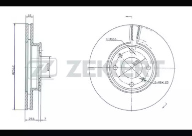 Купить запчасть ZEKKERT - BS5261 Диск торм. перед. BS-5261