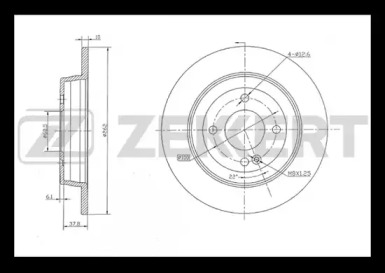 Купить запчасть ZEKKERT - BS5275 Диск торм. зад. BS-5275