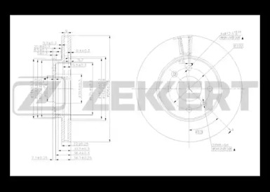 Купить запчасть ZEKKERT - BS5276 Диск торм. перед. BS-5276
