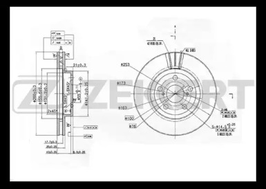 Купить запчасть ZEKKERT - BS5291 Диск торм. перед. BS-5291