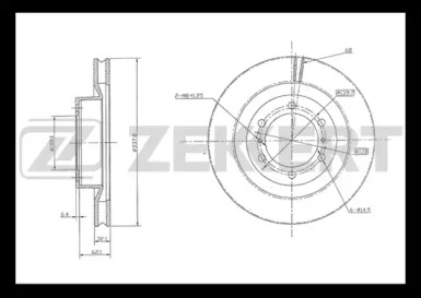 Купить запчасть ZEKKERT - BS5304 Диск торм. перед. BS-5304