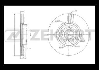 Купить запчасть ZEKKERT - BS5315 Диск торм. перед. BS-5315