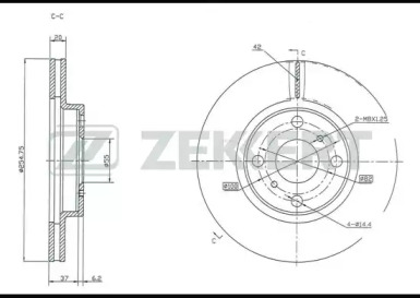 Купить запчасть ZEKKERT - BS5318 Диск торм. перед. BS-5318