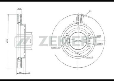 Купить запчасть ZEKKERT - BS5319 Диск торм. перед. BS-5319