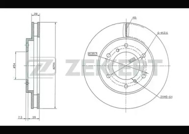Купить запчасть ZEKKERT - BS5321 Диск торм. перед. BS-5321