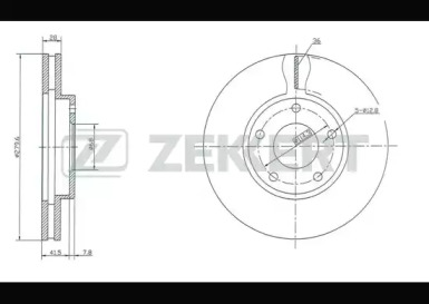 Купить запчасть ZEKKERT - BS5325 Диск торм. перед. BS-5325
