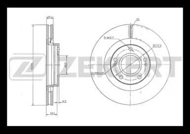 Купить запчасть ZEKKERT - BS5327 Диск торм. перед. BS-5327