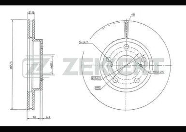 Купить запчасть ZEKKERT - BS5333 Диск торм. перед. BS-5333