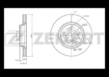 Купить запчасть ZEKKERT - BS5340 Диск торм. перед. BS-5340
