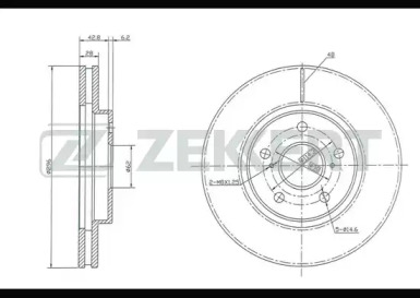 Купить запчасть ZEKKERT - BS5352 Диск торм. перед. BS-5352