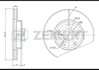 Купить запчасть ZEKKERT - BS5353 Диск торм. перед. BS-5353