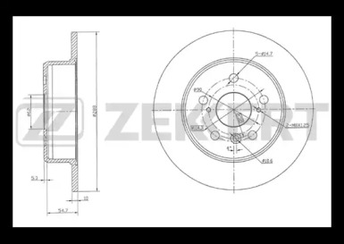 Купить запчасть ZEKKERT - BS5367 Диск торм. зад. BS-5367