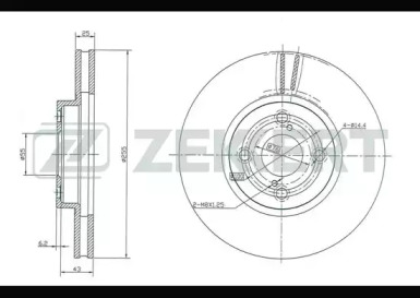Купить запчасть ZEKKERT - BS5379 Диск торм. перед. BS-5379