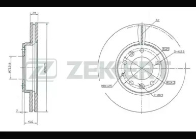 Купить запчасть ZEKKERT - BS5389 Диск торм. перед. BS-5389