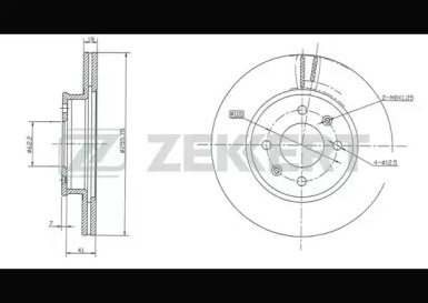 Купить запчасть ZEKKERT - BS5390 Диск торм. перед. BS-5390