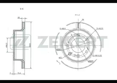 Купить запчасть ZEKKERT - BS5393 Диск торм. зад. BS-5393