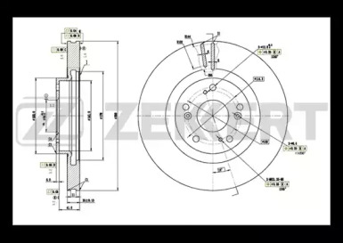 Купить запчасть ZEKKERT - BS5396 Диск торм. перед. BS-5396