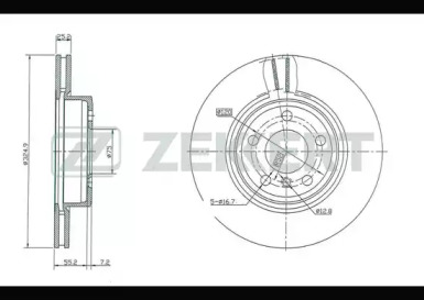 Купить запчасть ZEKKERT - BS5410 Диск торм. перед. BS-5410