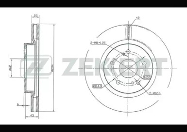 Купить запчасть ZEKKERT - BS5420 Диск торм. перед. BS-5420