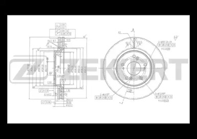 Купить запчасть ZEKKERT - BS5432 Диск торм. перед. BS-5432