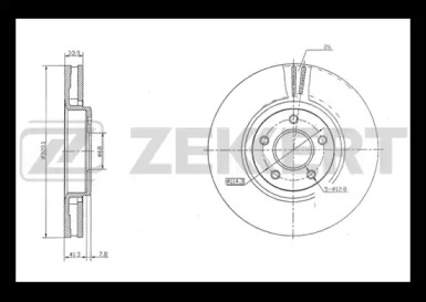 Купить запчасть ZEKKERT - BS5458 Диск торм. перед. BS-5458