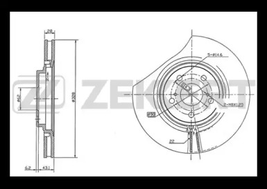 Купить запчасть ZEKKERT - BS5460 Диск торм. перед. BS-5460