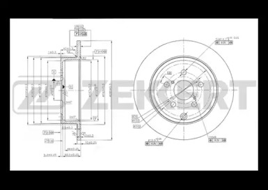 Купить запчасть ZEKKERT - BS5473 Диск торм. зад. BS-5473