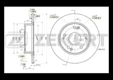 Купить запчасть ZEKKERT - BS5479 Диск торм. зад. BS-5479