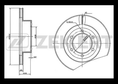 Купить запчасть ZEKKERT - BS5489 Диск торм. перед. BS-5489