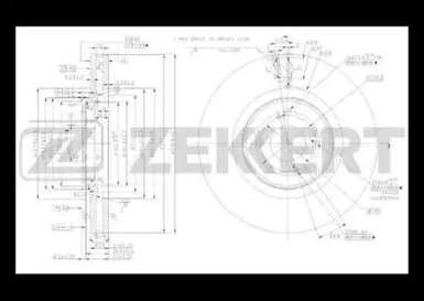 Купить запчасть ZEKKERT - BS5495 Диск торм. перед. BS-5495