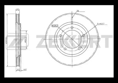 Купить запчасть ZEKKERT - BS5496 Диск торм. перед. BS-5496