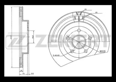 Купить запчасть ZEKKERT - BS5508 Диск торм. перед. BS-5508