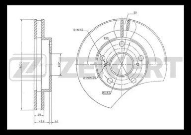 Купить запчасть ZEKKERT - BS5512 Диск торм. перед. BS-5512