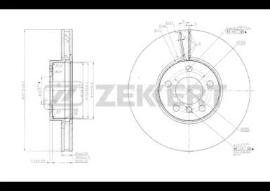 Купить запчасть ZEKKERT - BS5634 Диск торм. перед. BS-5634