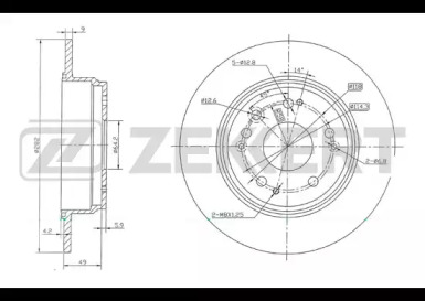 Купить запчасть ZEKKERT - BS5644 Диск торм. зад. BS-5644