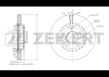 Купить запчасть ZEKKERT - BS5657 Диск торм. перед. BS-5657