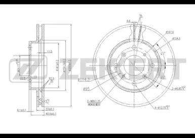 Купить запчасть ZEKKERT - BS5661 Диск торм. перед BS-5661