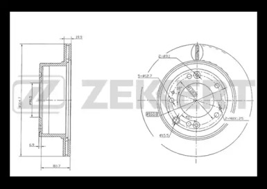 Купить запчасть ZEKKERT - BS5669 Диск торм. зад. BS-5669