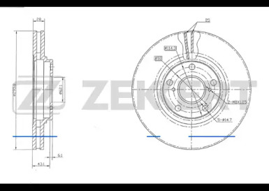 Купить запчасть ZEKKERT - BS5676 Диск торм. перед. BS-5676