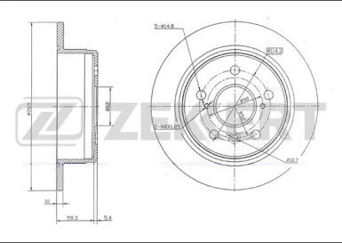 Купить запчасть ZEKKERT - BS5700 Диск торм. зад. BS-5700