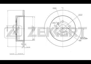 Купить запчасть ZEKKERT - BS5706 Диск торм. зад. BS-5706