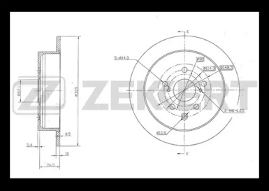 Купить запчасть ZEKKERT - BS5824 Диск торм. зад. BS-5824