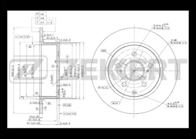Купить запчасть ZEKKERT - BS5827 Диск торм. зад. BS-5827