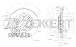 Купить запчасть ZEKKERT - BS5906 Диск торм. перед. BS-5906
