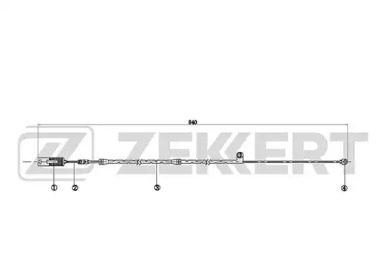 Купить запчасть ZEKKERT - BS8048 Датчик износа тормозных колодок BS-8048