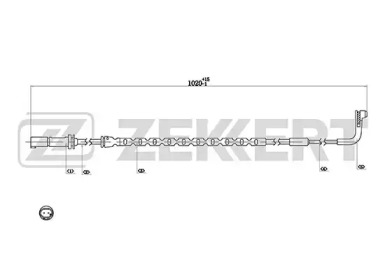 Купить запчасть ZEKKERT - BS8055 Датчик износа тормозных колодок BS-8055