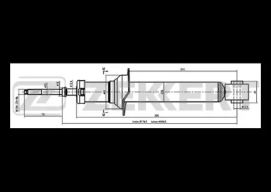 Купить запчасть ZEKKERT - SG2693 Амортизатор SG-2693 газ. задн. подв.