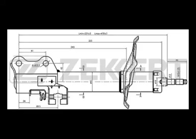 Купить запчасть ZEKKERT - SG4049 Амортизатор SG-4049 газ. прав. передн. подв.